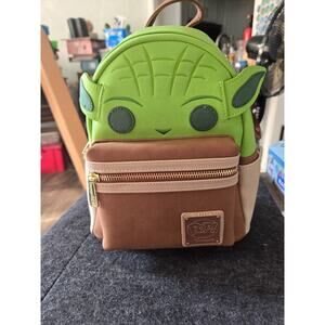 Loungefly Funko Pop! Star Wars Yoda Figural Mini Backpack - New
